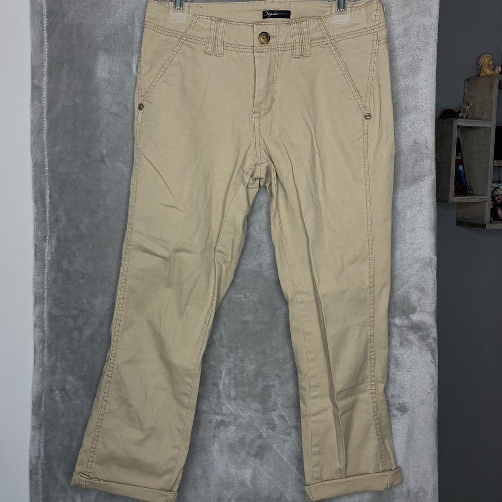 Khaki Capri Pants